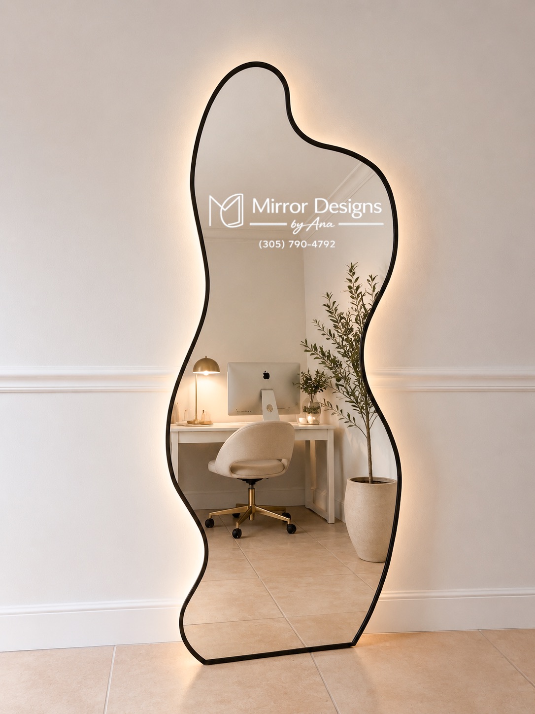 Asymmetrical LED Mirror — Wave X