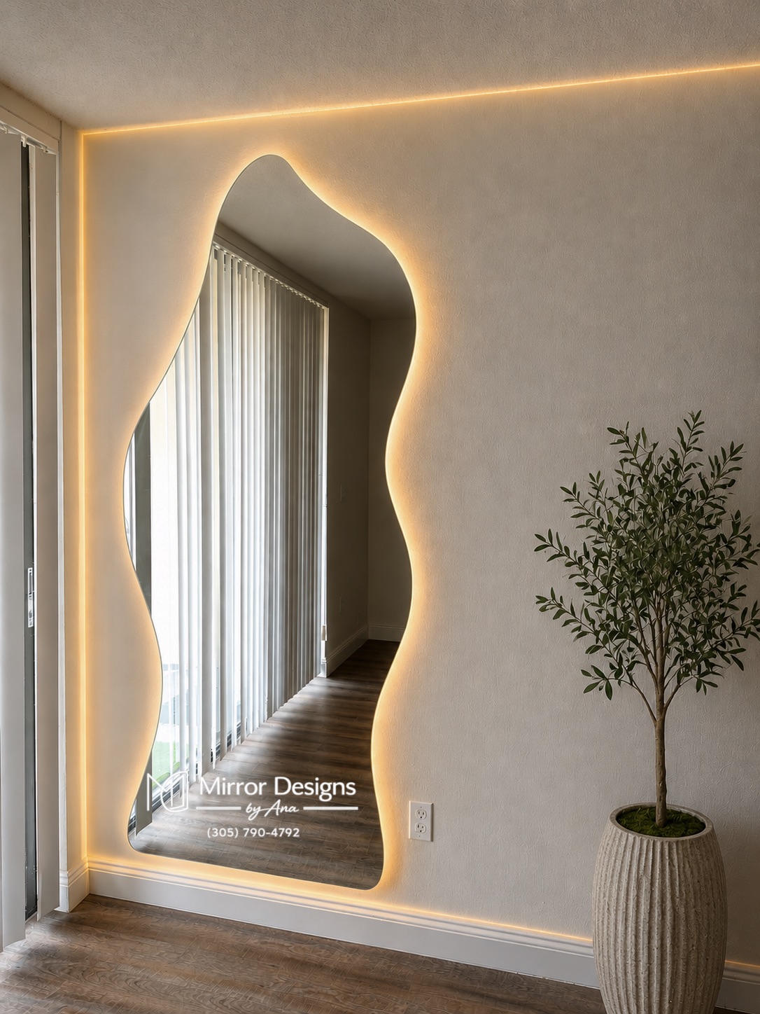 Asymmetrical LED Mirror — Wave IV