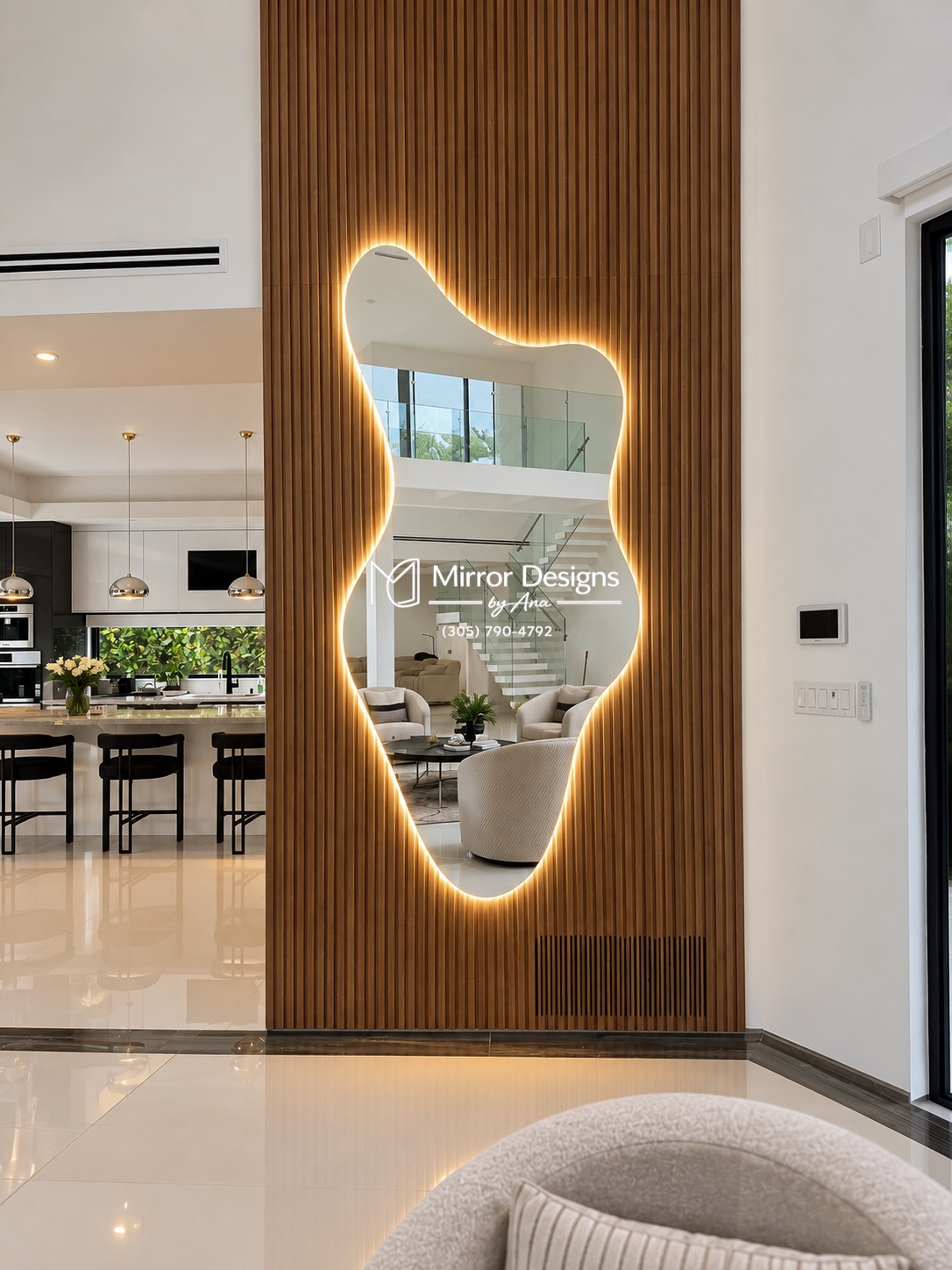 Asymmetrical LED Mirror — Wave VII