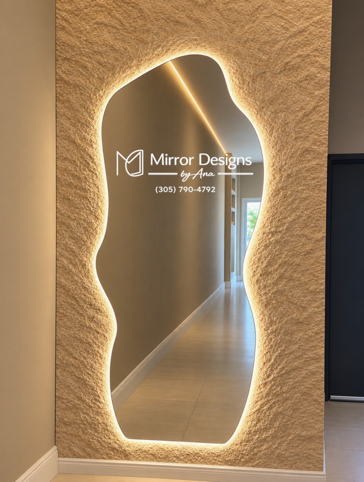 Asymmetrical LED Mirror — Wave VIII
