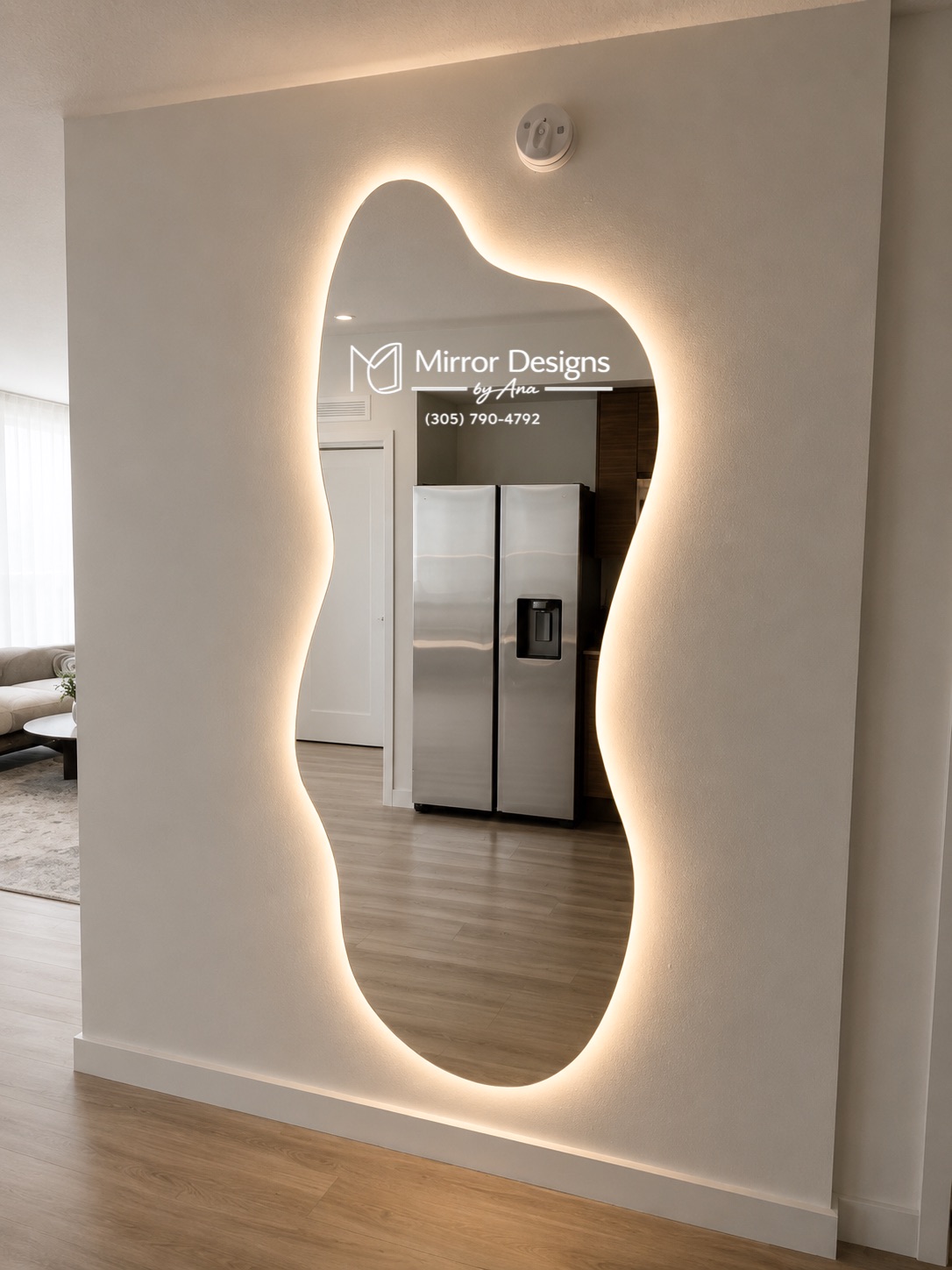 Asymmetrical LED Mirror — Wave IX